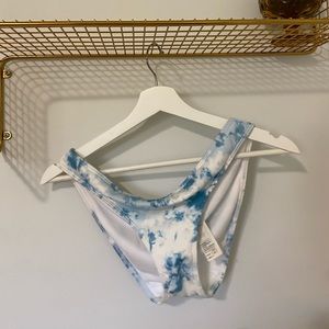 Tie-Dye Ribbed Cheeky Bikini Bottoms